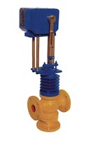 Electrical Motorized Actuator Operated 3 Way Globe Valve Manufacturer Exporter India